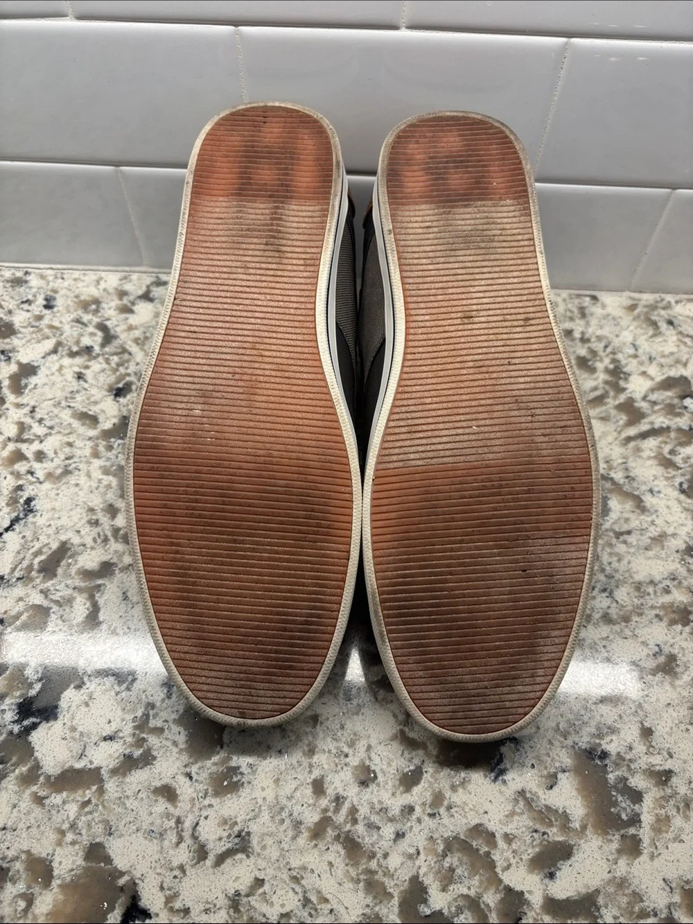 Sonoma Men’s Gray and Brown Boat Shoes